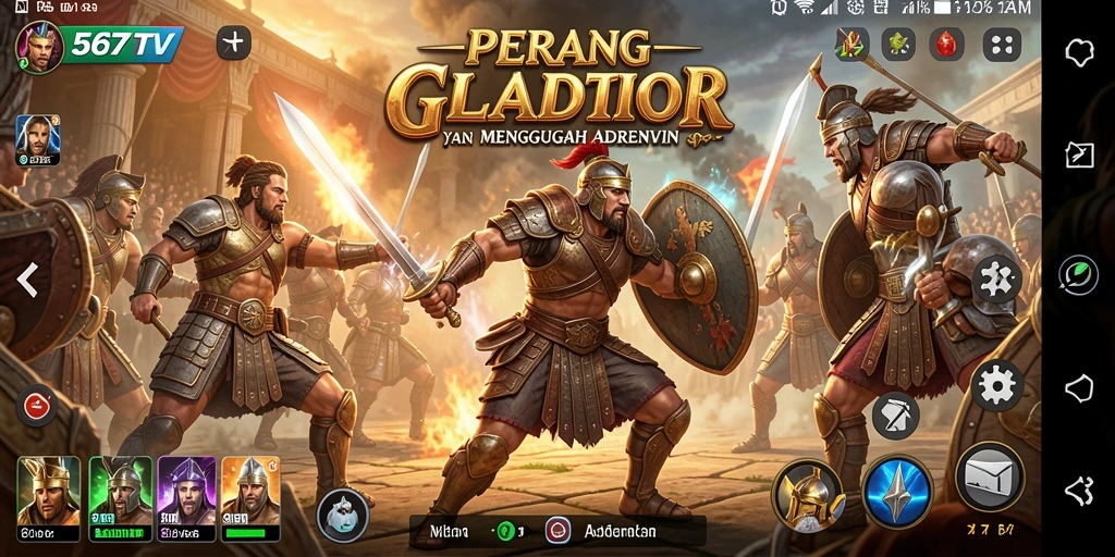 Tangkap momen seru pertarungan karakter dalam 567TV.