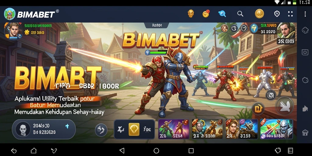 Screenshot utama BIMABET menunjukkan fitur pengingat yang praktis dan efisien.