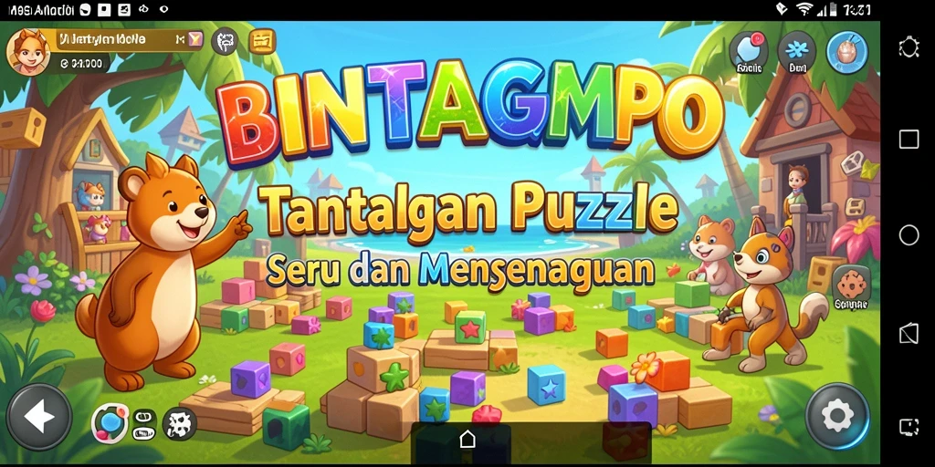 Tampilan gameplay BINTANGMPO yang menantang dan seru.