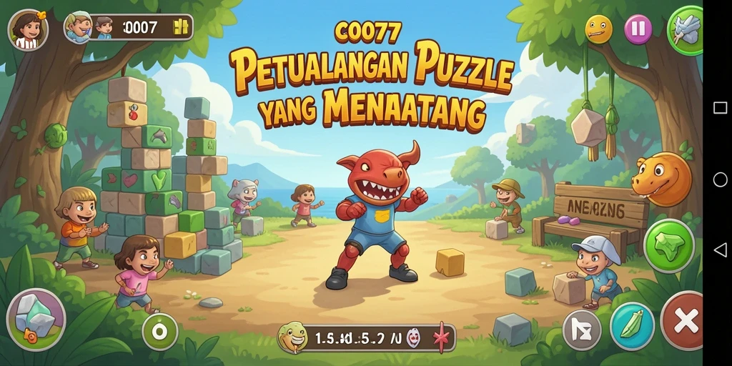 Tampilan gameplay C0077 yang menantang dan menarik.