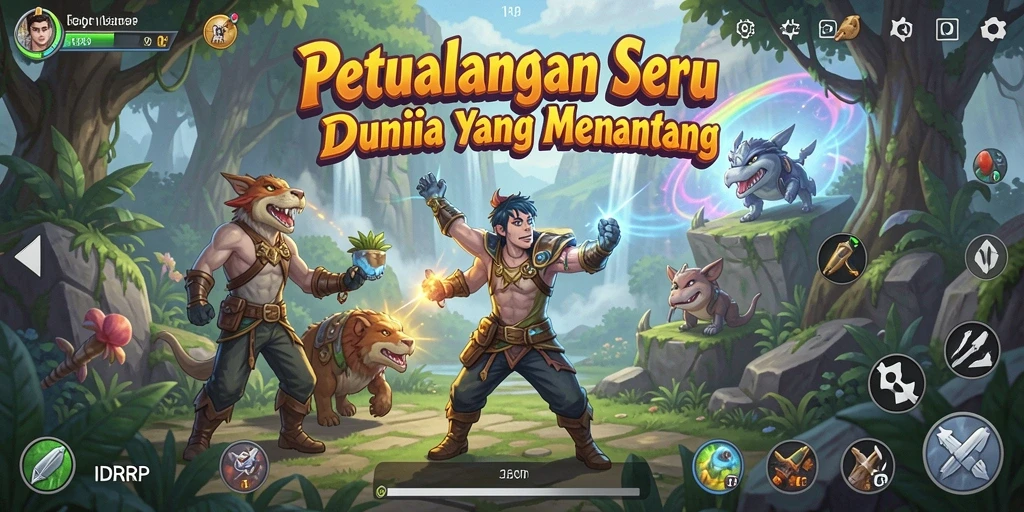 Tampilan gameplay seru dan menantang di IDRRP.
