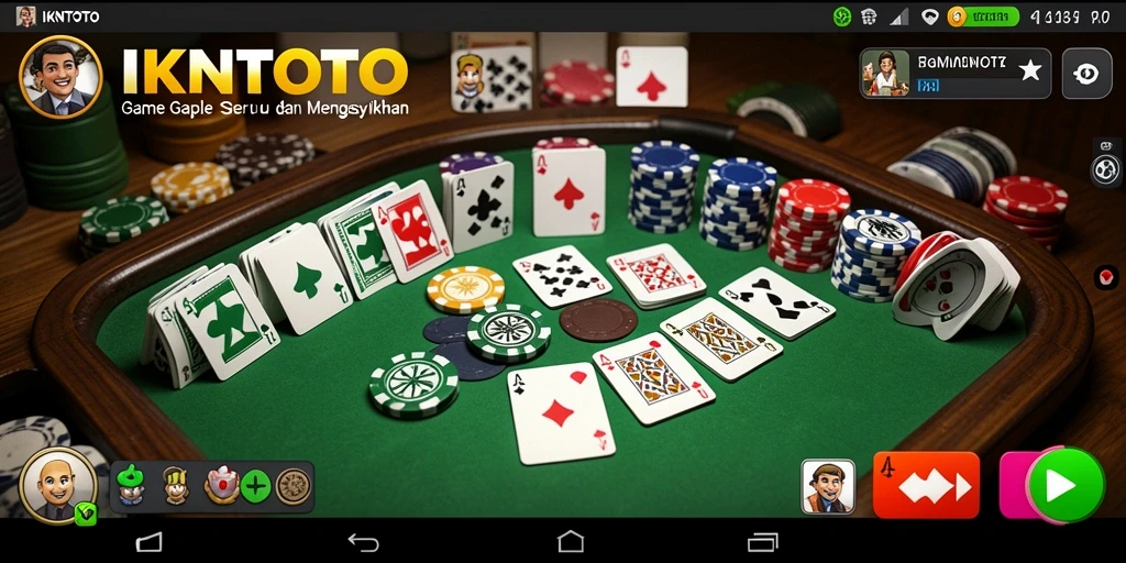 Screenshot gameplay IKNTOTO menunjukkan aksi seru bermain Gaple.