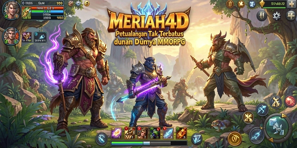 Menampilkan gameplay epik dari MERIAH4D dalam dunia MMORPG.