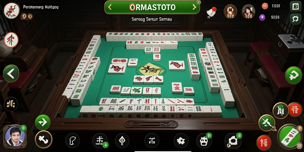 Tampilan menarik gameplay Mahjong di ORMASTOTO.
