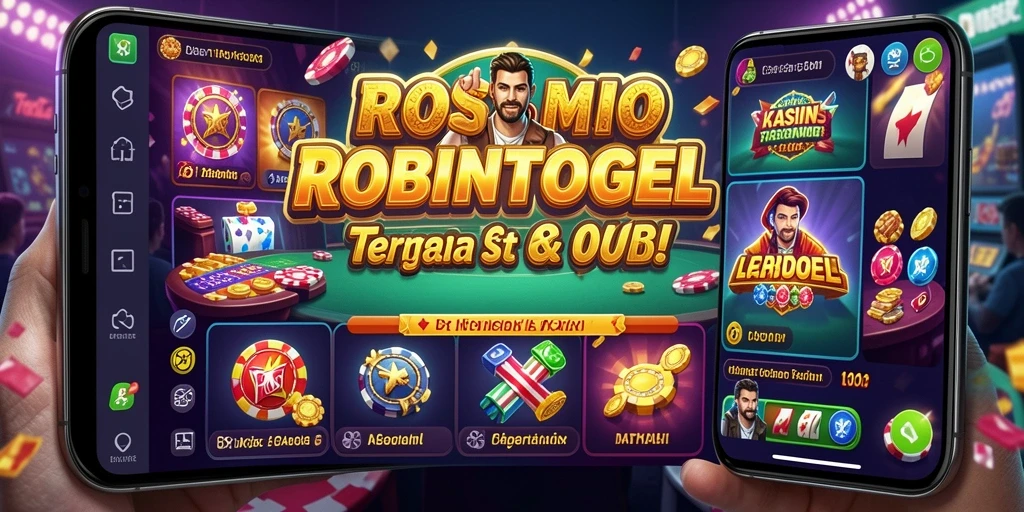 Screenshot gameplay ROBINTOGEL menampilkan aksi seru permainan Kasino.