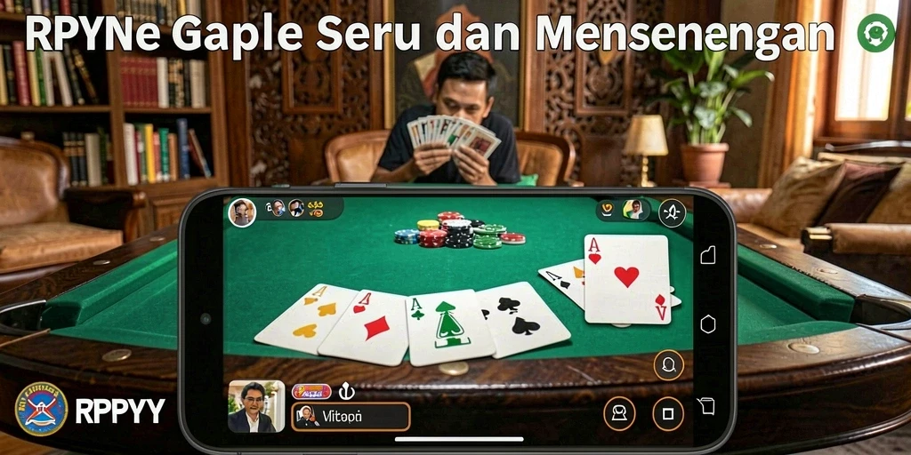 Tampilan gameplay Gaple yang seru dan interaktif.