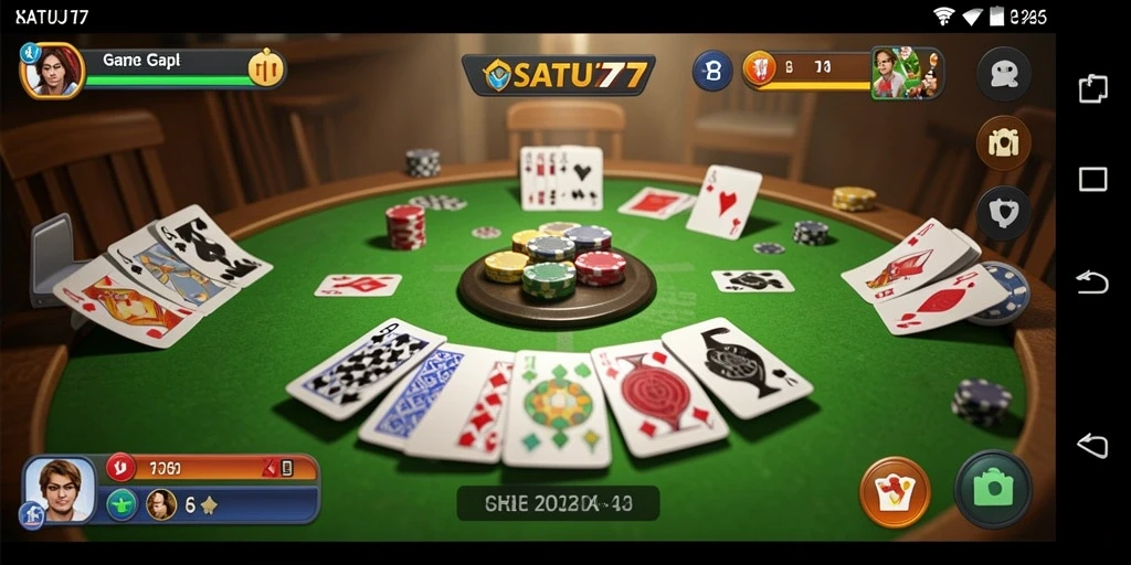Tampilan gameplay SATU77 yang menarik dan seru.