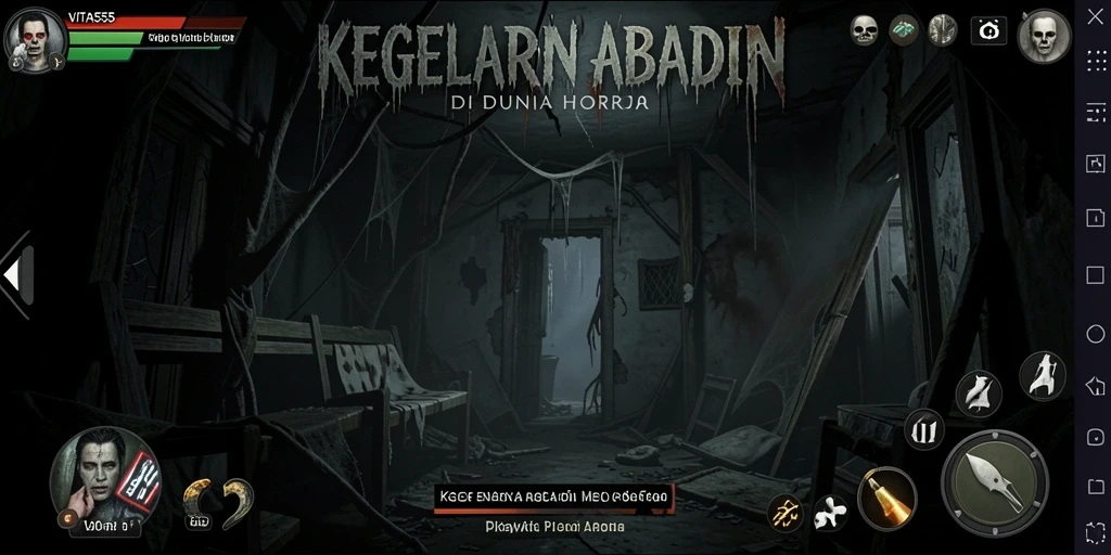 Screenshot menampilkan pengalaman gameplay Horror yang mendebarkan.