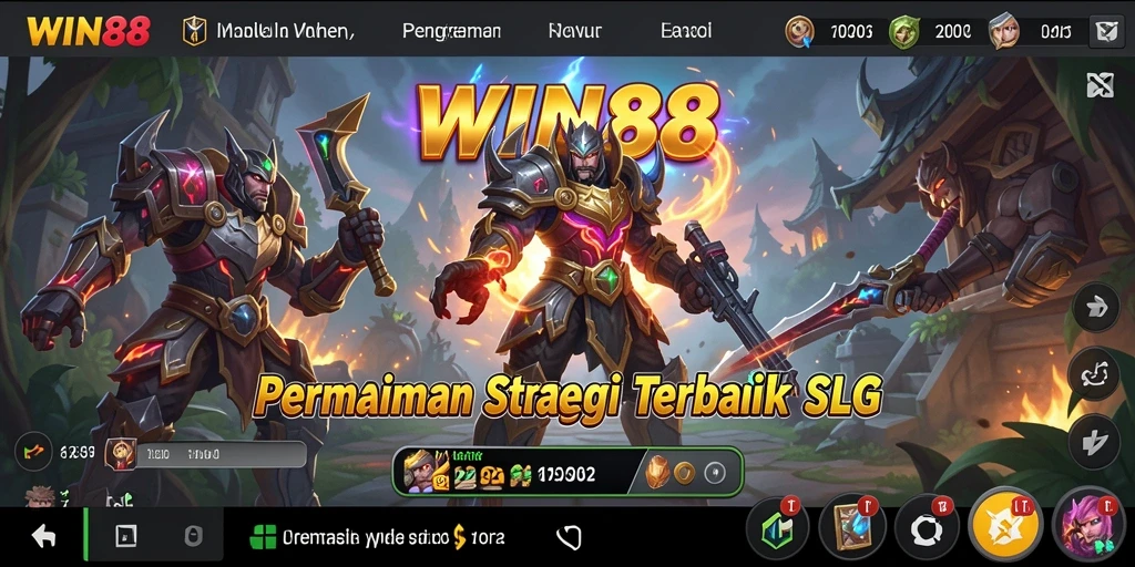 Tangkapan layar gameplay WIN88 menunjukkan strategi dan pertarungan yang seru.